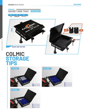 Colmic - Aasplateau Secret Side Tray 600 - Colmic 2 Colmic - Aasplateau Secret Side Tray 600 - Colmic - Afbeelding 2