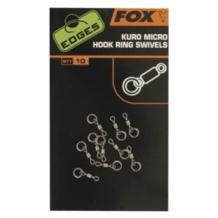 Wartels End Tackle Edges Kuro Micro Hook Ring Swivels - Fox Carp