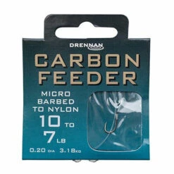 Drennan - Onderlijnen Carbon Feeder Micro Barbed To Nylon - Drennan