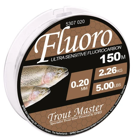 Spro Trout Master - Lijn Fluoro Mainline - 150m - Trout Master 1 Spro Trout Master - Lijn Fluoro Mainline - 150m - Trout Master