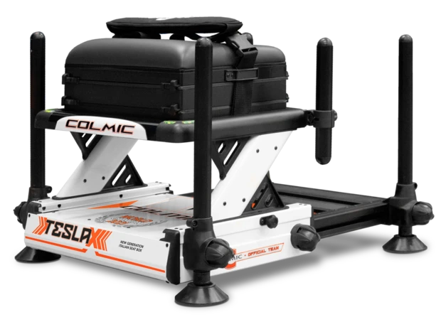 Colmic - Station Tesla X White / Black & Orange - Colmic 1 Colmic - Station Tesla X White / Black & Orange - Colmic