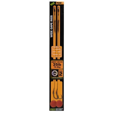 Fox Carp - Onderlijn Edges Wide Gape - Camotex Semi Stiff - Fox Carp 5 Fox Carp - Onderlijn Edges Wide Gape - Camotex Semi Stiff - Fox Carp - Afbeelding 5