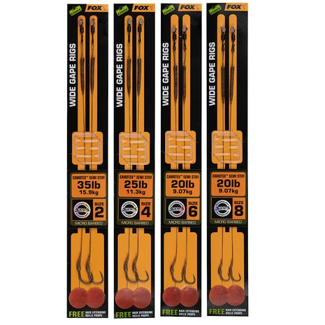 Fox Carp - Onderlijn Edges Wide Gape - Camotex Semi Stiff - Fox Carp 1 Fox Carp - Onderlijn Edges Wide Gape - Camotex Semi Stiff - Fox Carp