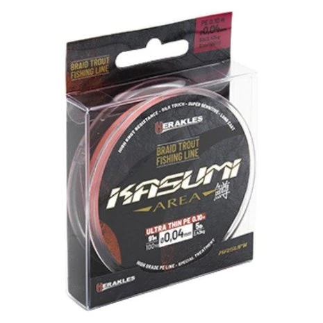 Herakles - Gevlochten Lijn Kasumi Braid Trout Fishing Line - Red - Herakles 1 Herakles - Gevlochten Lijn Kasumi Braid Trout Fishing Line - Red - Herakles