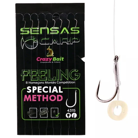 Sensas - Onderlijn Crazy Bait Carp Feeling Band Special Method 4015 - 10cm - Sensas 1 Sensas - Onderlijn Crazy Bait Carp Feeling Band Special Method 4015 - 10cm - Sensas