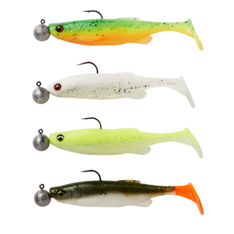 Savage Gear - Softbaits Fat Minnow T-Tail RTF Sinking Darkwater Mix 7gr + 7,5gr - Savage Gear 1 Savage Gear - Softbaits Fat Minnow T-Tail RTF Sinking Darkwater Mix 7gr + 7,5gr - Savage Gear